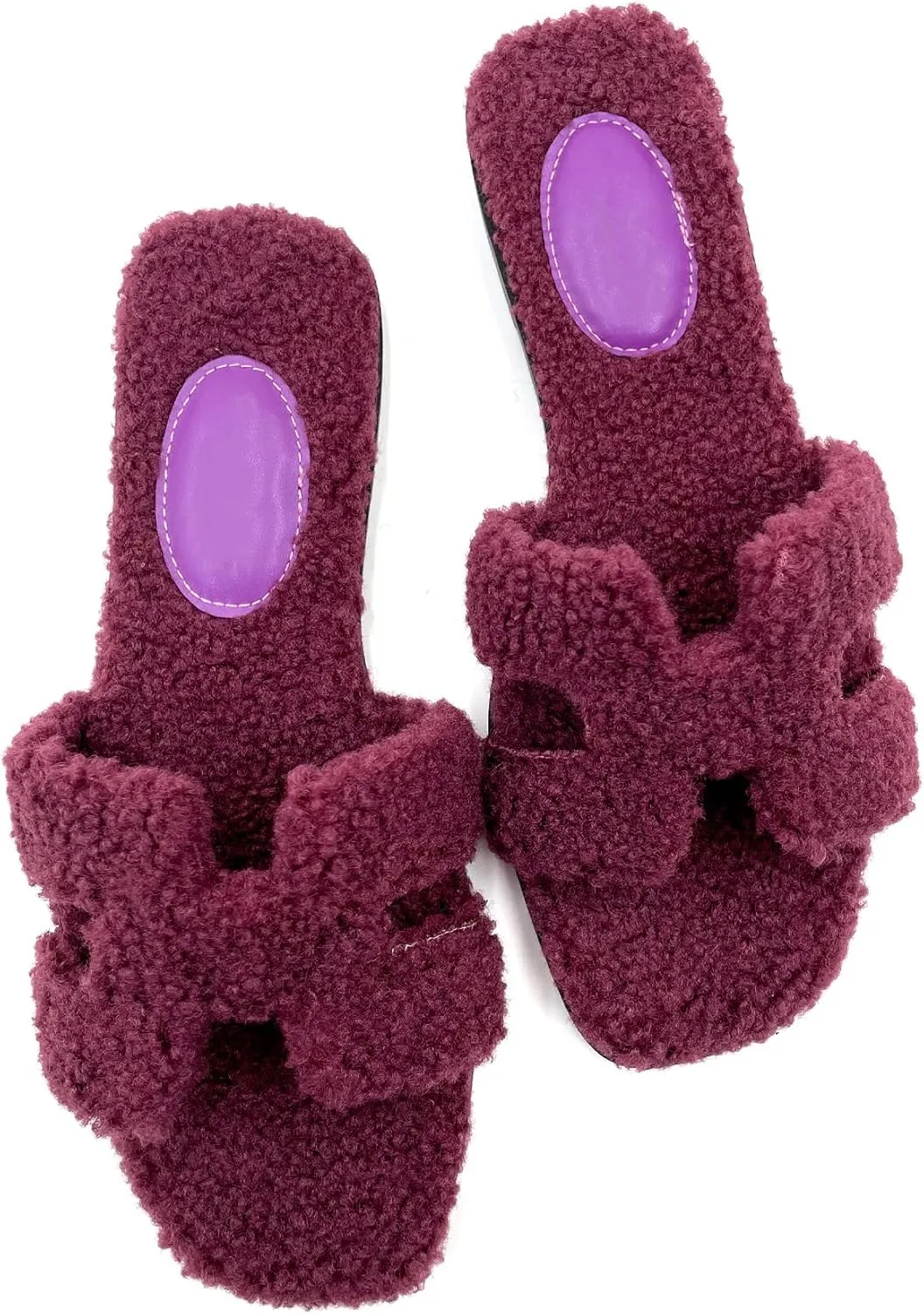 Women's Furry Slippers: Versatile Indoor/Outdoor Slippers with Plush Cotton Upper and Soft Sole - Perfect for Parties, Gatherings, Casual Wear, Vacations, and Beach Days