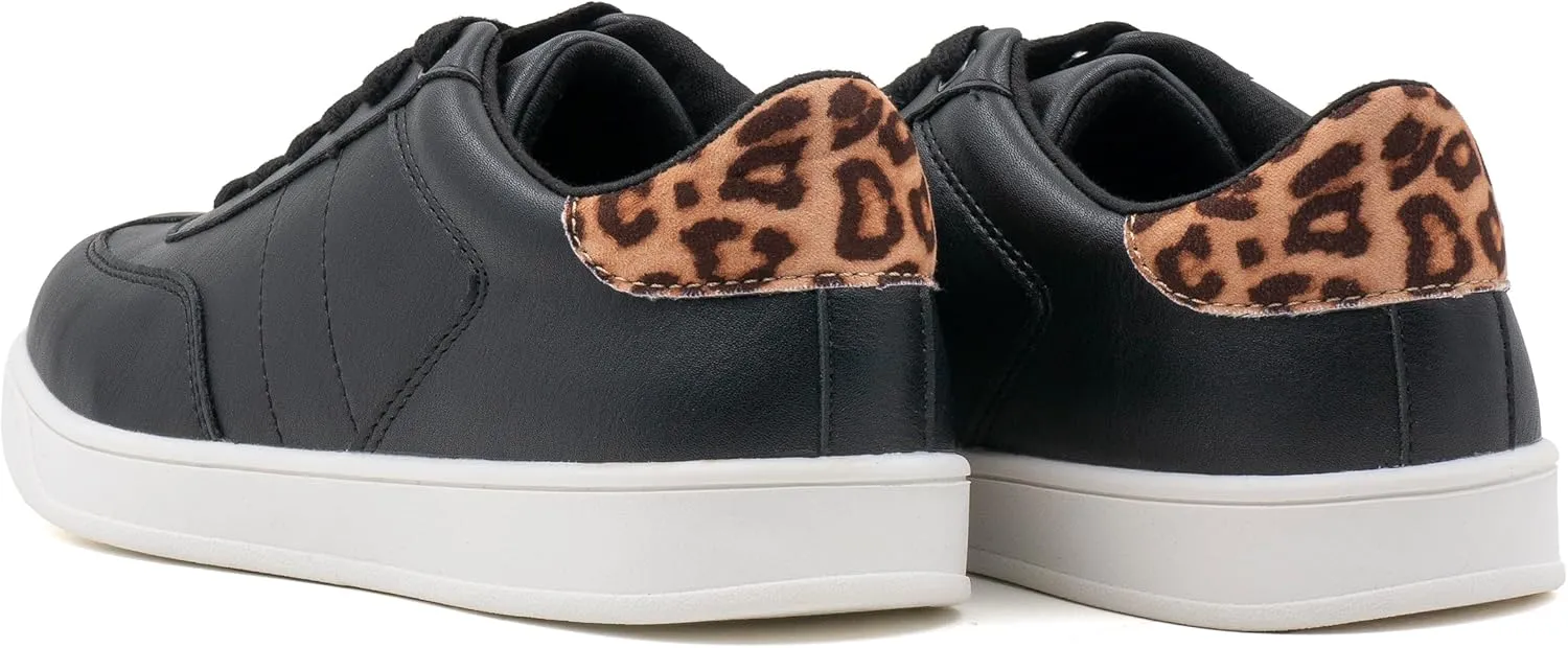 Women's Lace Up Trendy Sneaker Classic Fashion Low Top Walking Shoes