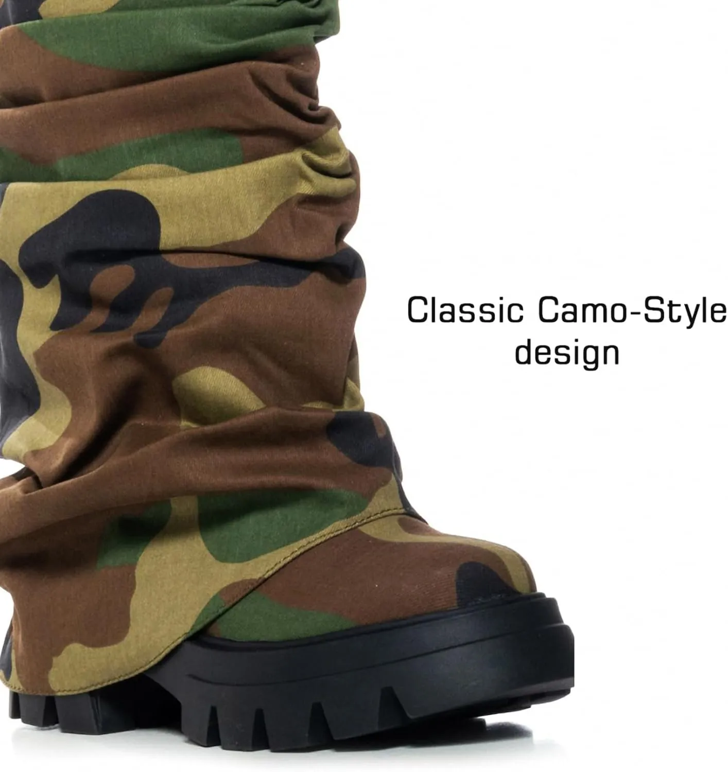 Women's Platform Round Toe Fold Over Boots Metallic Mid Calf Boots Chunky Heel Pull-On Fashion Shark Booties for Ladies Party Shoes