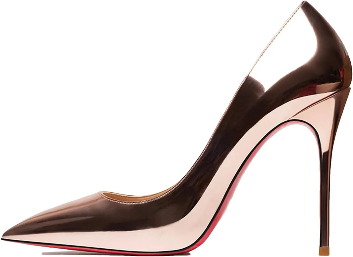 Women's Red Bottom Heels, Star Style Leather Party Pumps