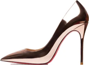 Women's Red Bottom Heels, Star Style Leather Party Pumps