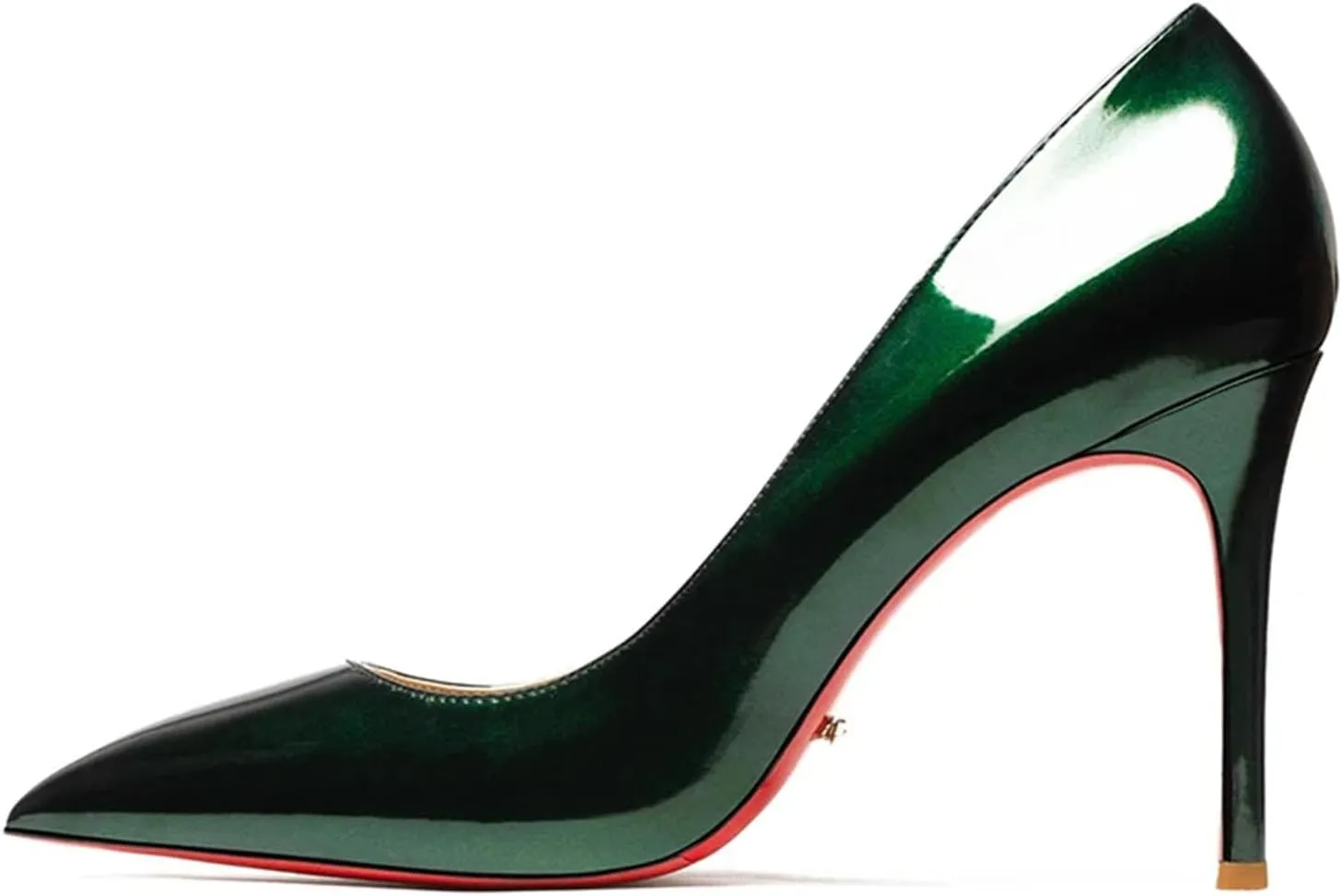 Women's Red Bottom Heels, Star Style Leather Party Pumps