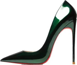 Women's Red Bottom Heels, Star Style Leather Party Pumps