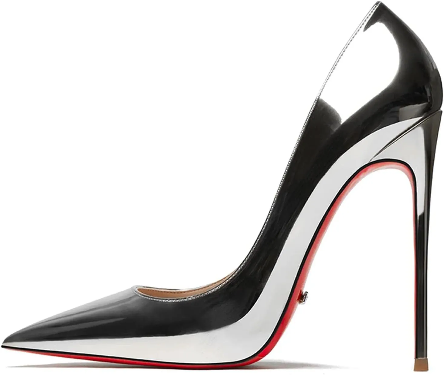 Women's Red Bottom Heels, Star Style Leather Party Pumps