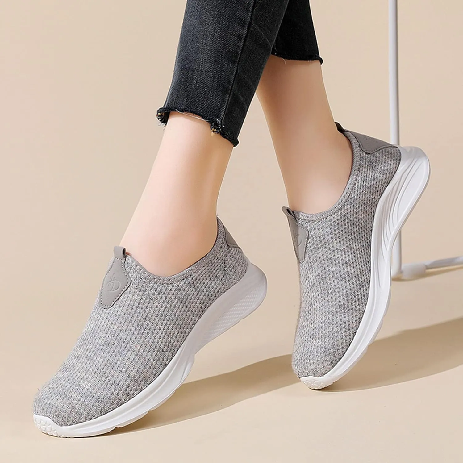 Women's Slip On Walking Shoes Running Comfortable Walking Shoes Women Cute Shoes Dressy Casual Women's Fashion Sneakers Red Tennis Shoe Loafers Dress Shoe
