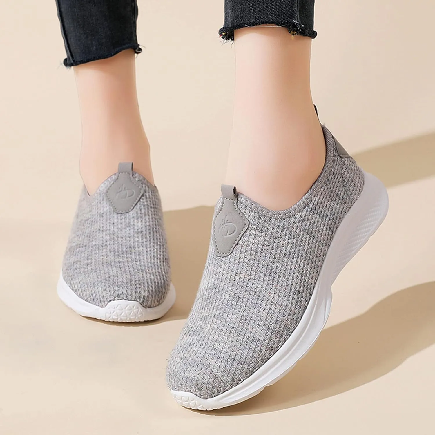 Women's Slip On Walking Shoes Running Comfortable Walking Shoes Women Cute Shoes Dressy Casual Women's Fashion Sneakers Red Tennis Shoe Loafers Dress Shoe