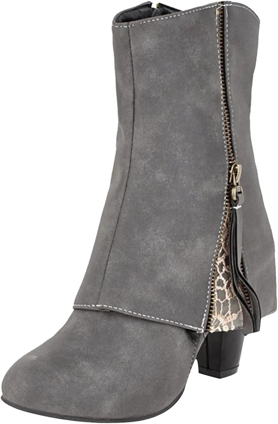Womens Snake Skin Cowboy Boots Ladies Autumn And Winter Fashion Handsome Retro Embroidery Lambskin Boots Women