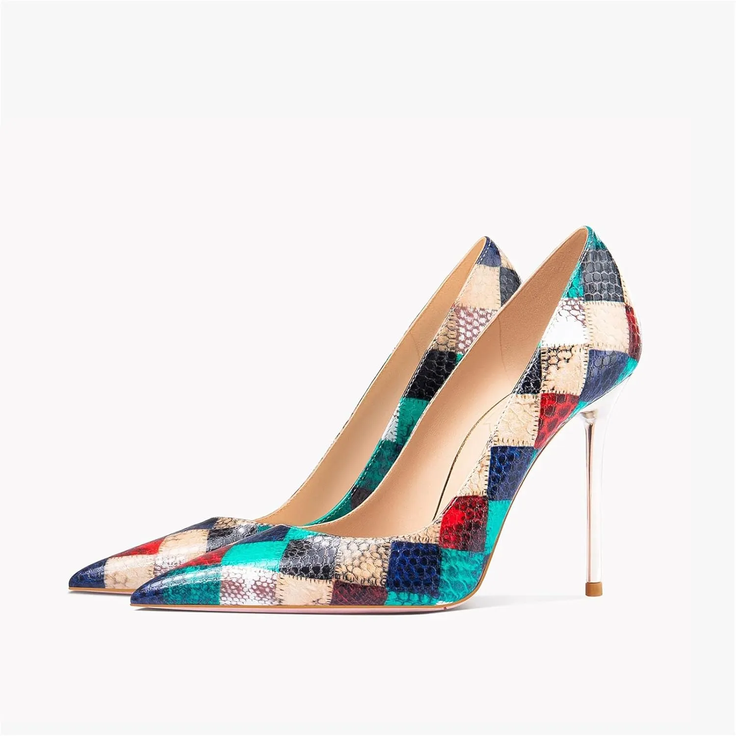 Women's Stiletto Pumps, Luxury Leather Designer Party Heels