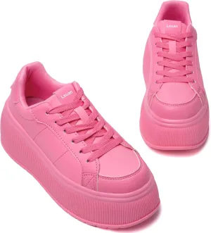 Women's Thick-Soled Fashion Sports Shoes Classic Wedge Casual Lightweight Low-top Walking Shoes