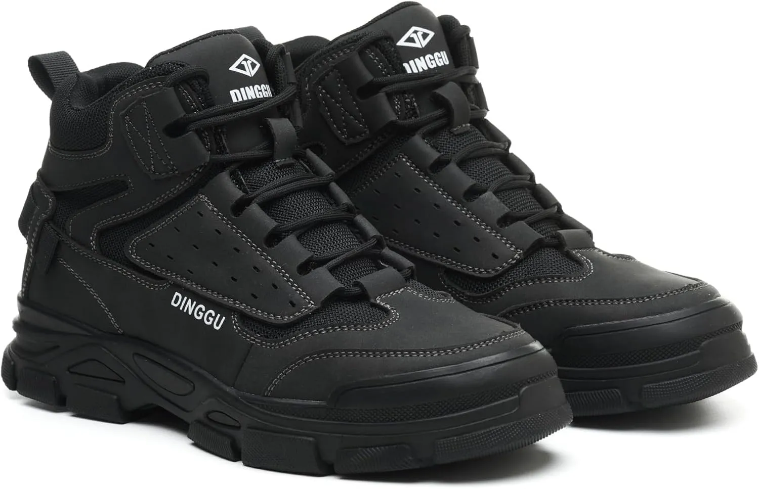 Work Boots for Men Safety Steel Toe Boots，Comfortable Industrial & Construction Shoes Puncture Proof Non Slip Mens Work Boots