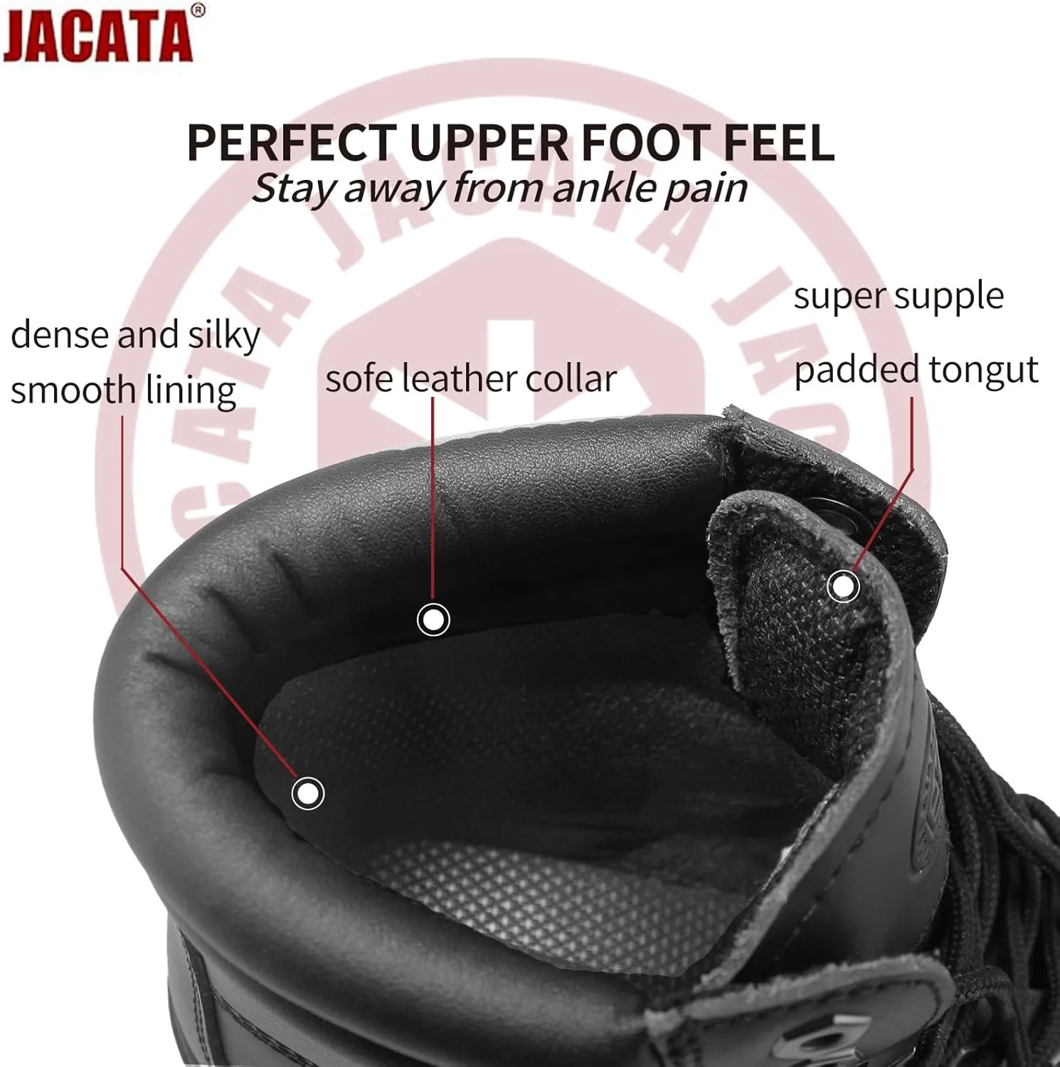 Work Boots For Men Steel/Soft Toe Non Slip Rubber Sole Resistant Utility Oil Mens Industrial Construction Boots