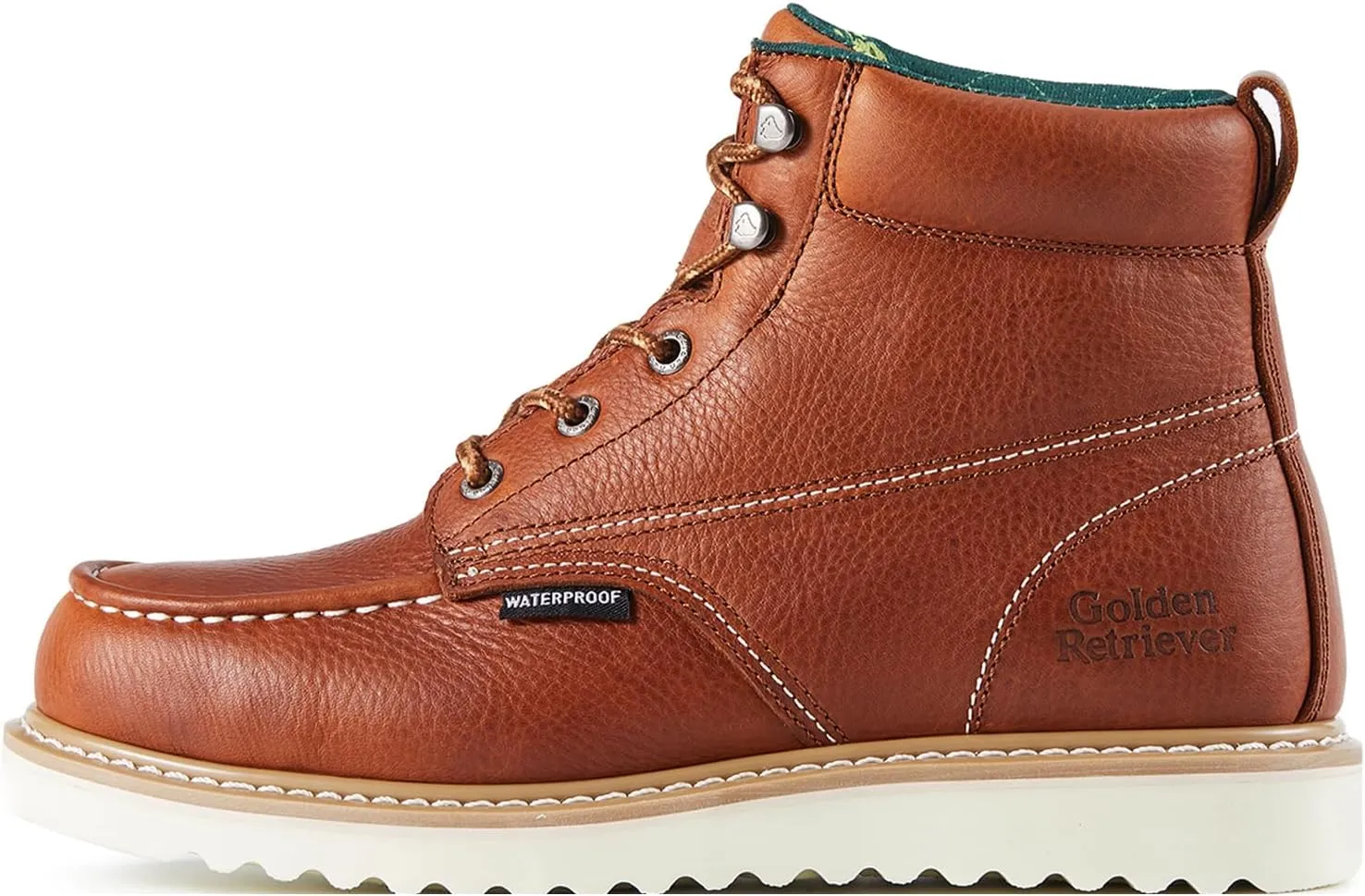 Work Boots for men Waterproof Comfortable 6" Full Grain Tumbled Leather Goodyear Welt Slip and Oil-Resistant STEEL/SOFT Toe Construction Boots G6192D_G6158ST_G6282D_G6258ST