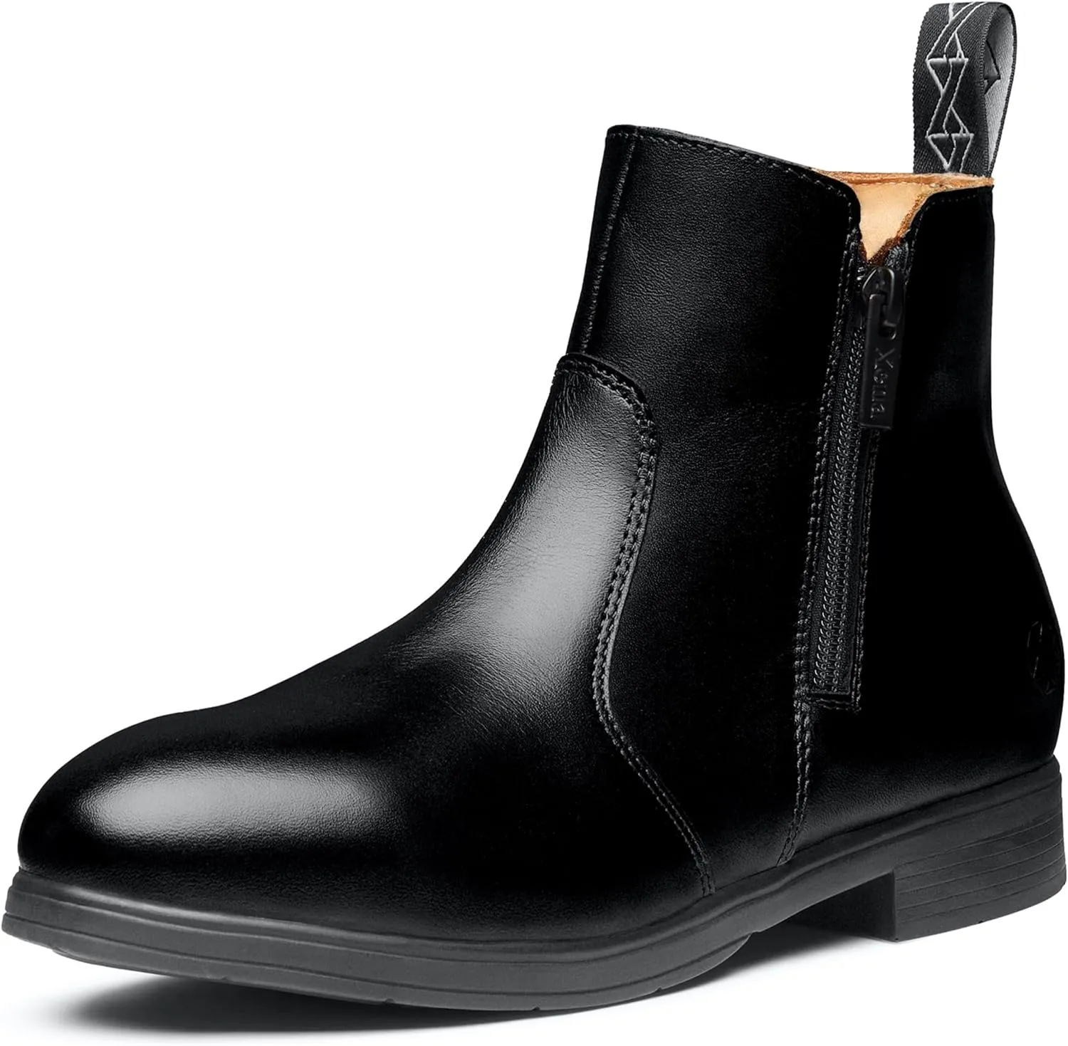XENA Omega Women’s Safety Steel Toe Work Boots, Stylish Leather, Lightweight, Breathable, Comfortable, Slip Resistant, Side Zipper, ASTM F2413-18 Certified, OSHA Compliant, EH Rated