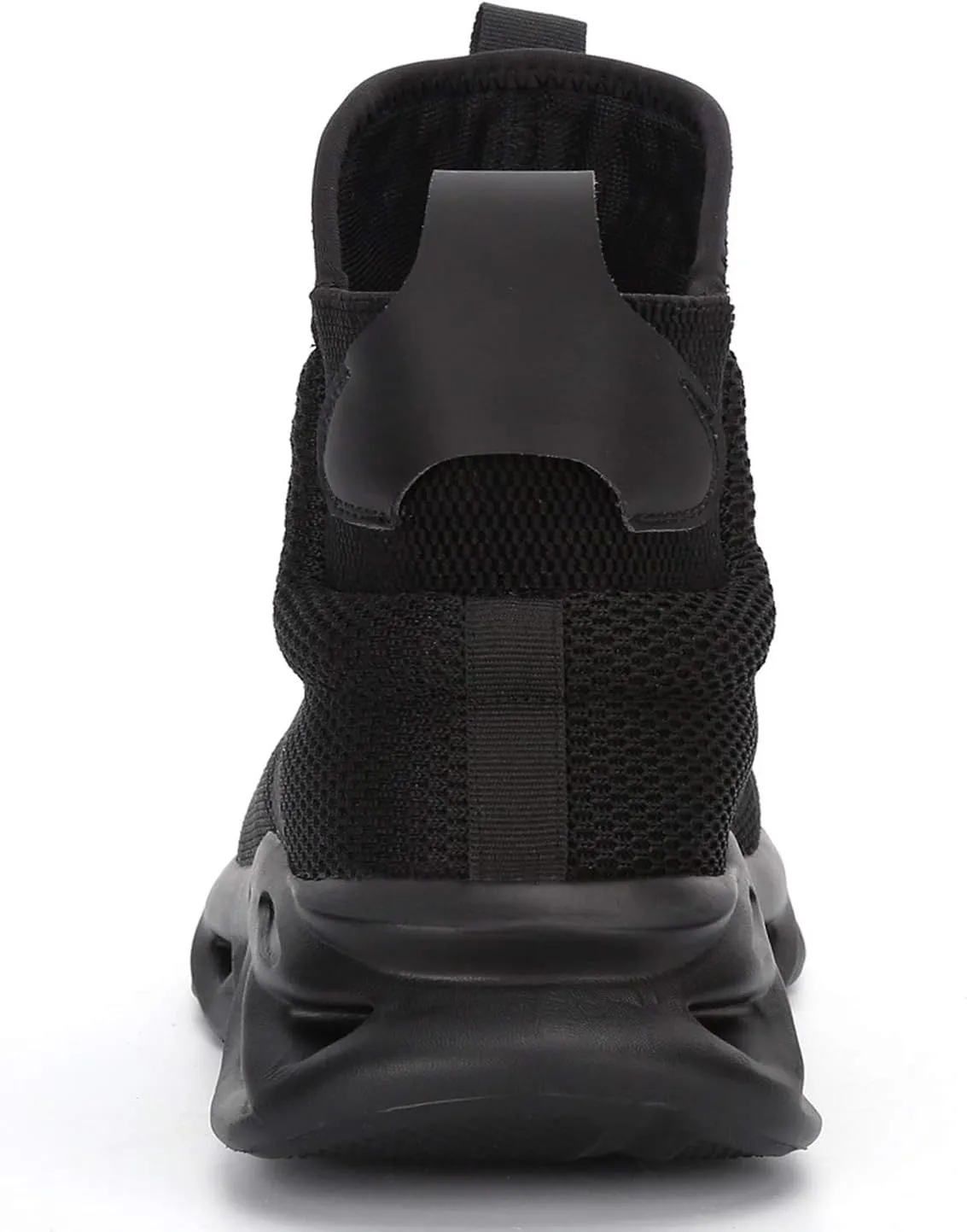 XUNRUO Work Safety Boots for Men and Women Steel Toe Lightweight Breathable Pull on Construction Boots