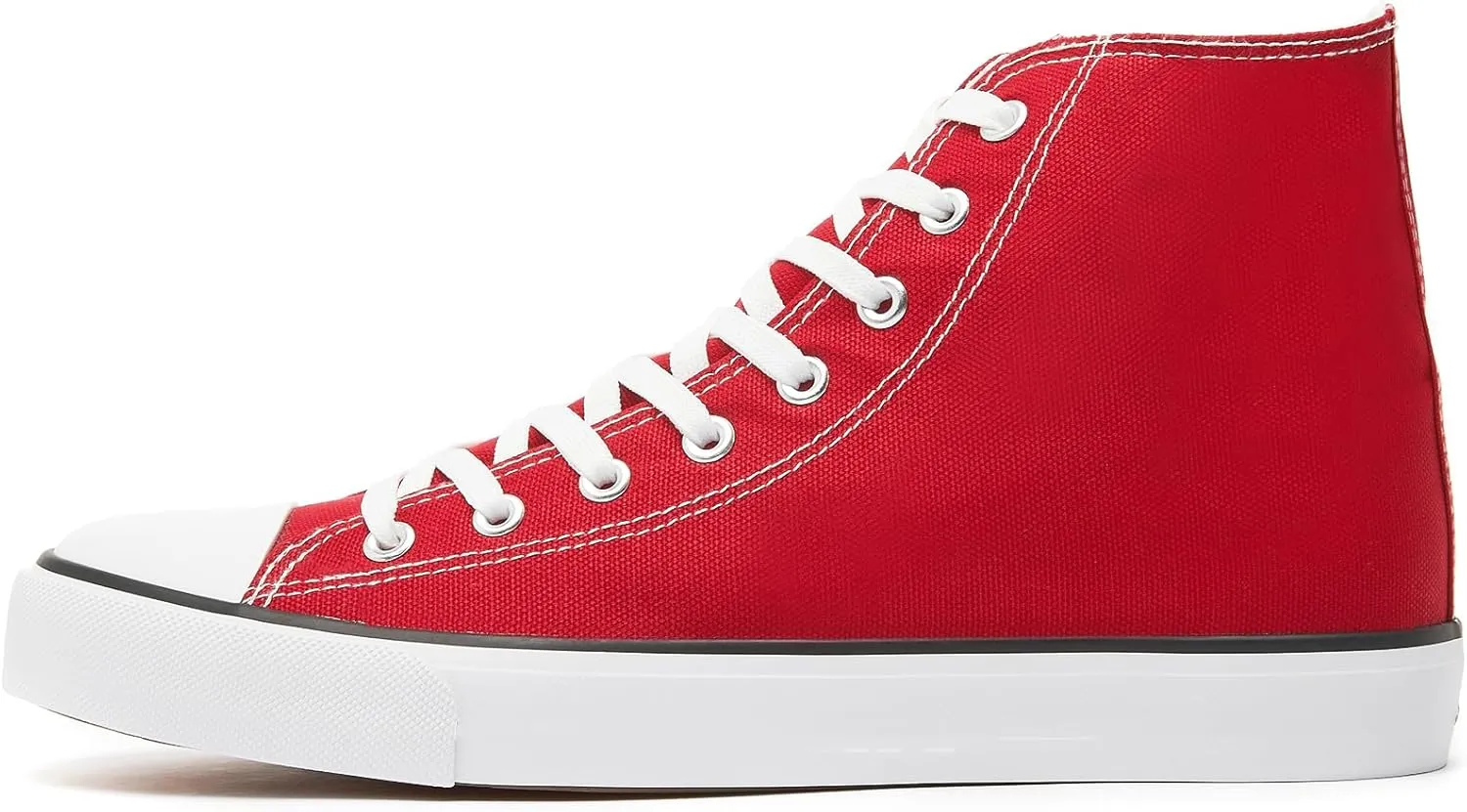 yageyan Men’s High Top Canvas Sneakers Fashion Lace up Walking Shoes Casual Classic