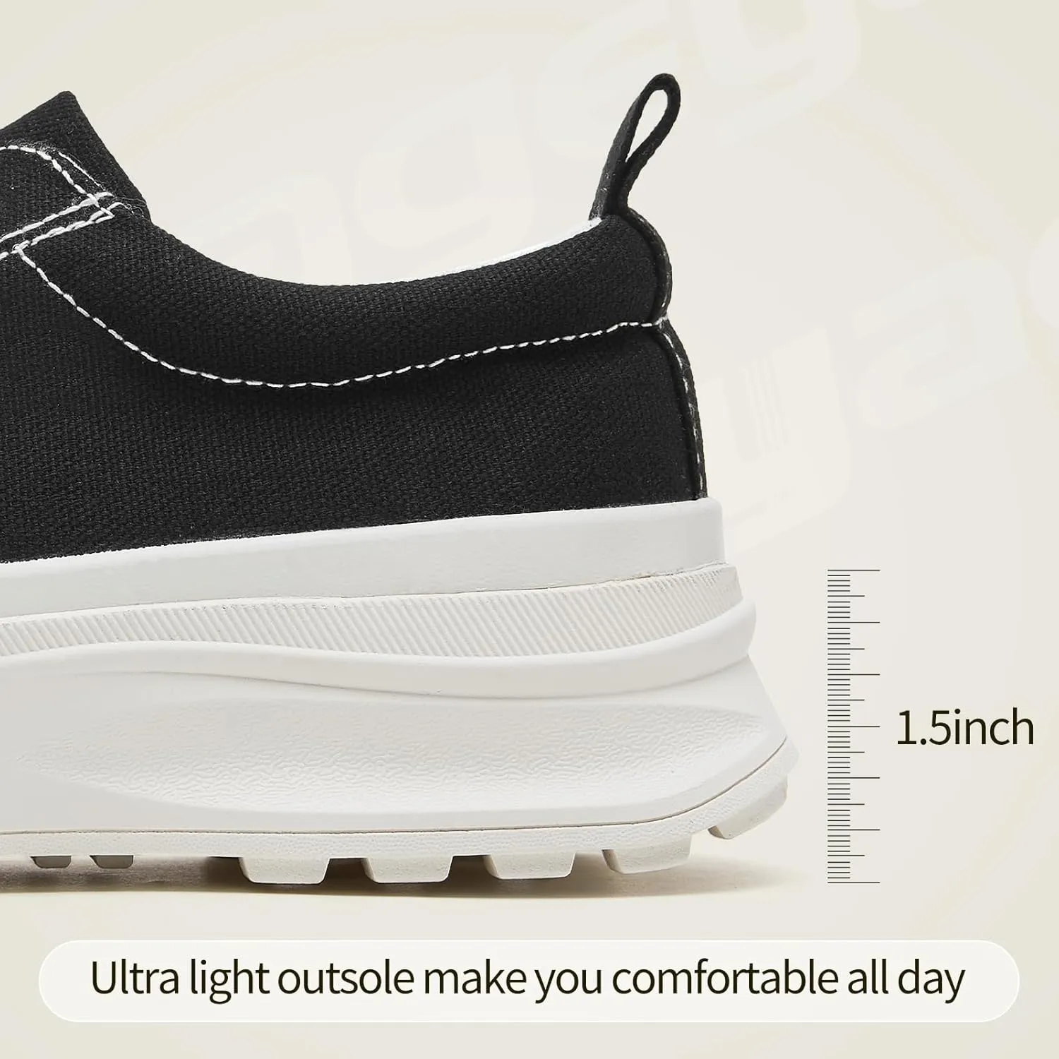 yageyan Platform Sneakers for Women Black Sneakers Canvas Shoes for Women White Tennis Shoes Classic Casual Comfortable