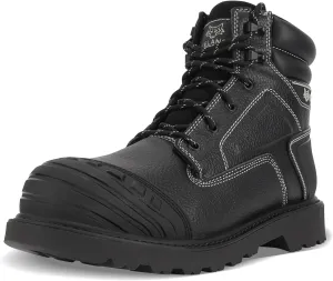 Yelang Men's Steel Toe Safety Work Boot Slip Resistant Puncture Utility Shoes 6 Inch For Industrial Construction Outdoor botas de trabajo para hombre