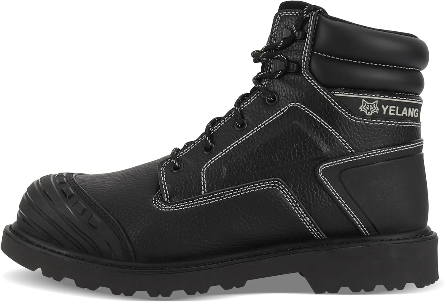 Yelang Men's Steel Toe Safety Work Boot Slip Resistant Puncture Utility Shoes 6 Inch For Industrial Construction Outdoor botas de trabajo para hombre