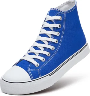 ZGR Men's High Top Canvas Sneakers Lace Up Classic Casual Walking Shoes