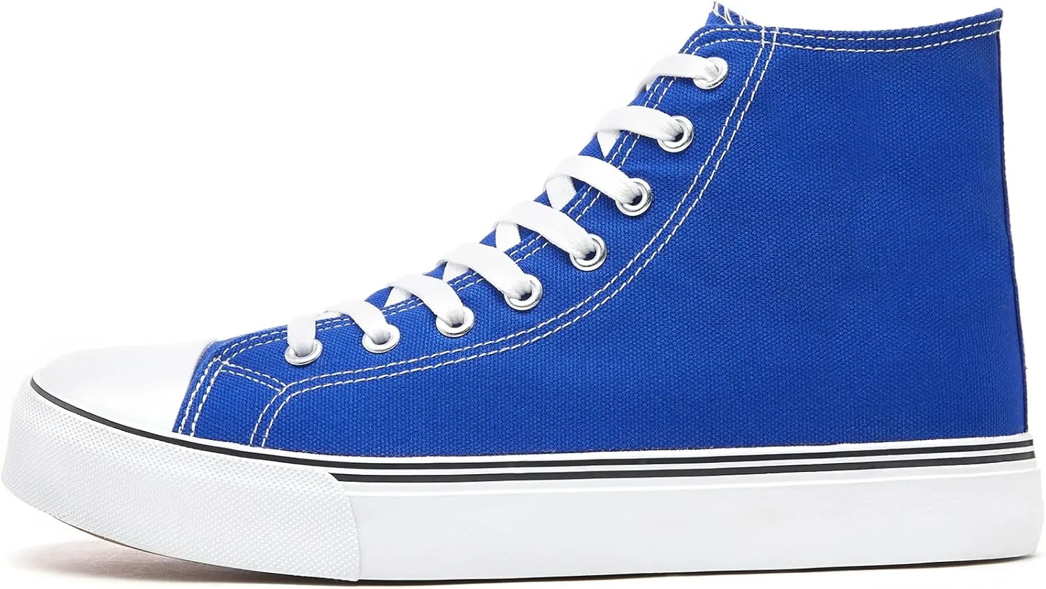 ZGR Men's High Top Canvas Sneakers Lace Up Classic Casual Walking Shoes